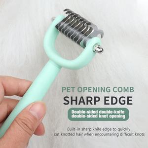 Cepillo de plástico 5 en 1 para pelo de gato, herramienta de limpieza para perros y mascotas, productos de aseo para mascotas, venta al por mayor de fábrica - Product Image 2