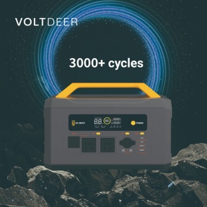 สถานีไฟฟ้าพกพา VOLTDEER 1200W สถานีสำรองไฟสำหรับตั้งแคมป์ แหล่งจ่ายไฟ E212 แบตเตอรี่ LiFeO4 รองรับการชาร์จหลายรูปแบบ - Product Image 6