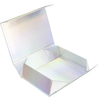 Boîte rigide magnétique pliable personnalisée pour perruques et maquillage, cadre photo, emballage cadeau, gaufrage, pelliculage mat, revêtement UV, pelliculage brillant