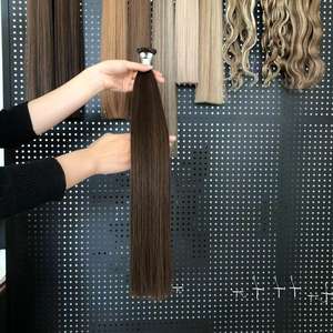 2025 USA vente chaude nouvelle trame humaine européenne Double dessiné génie trame Extensions de cheveux vierge génie trame cheveux russes - Product Image 4