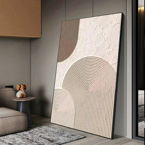 <span class=keywords><strong>Tela</strong></span> di fiori astratti di arte della parete di nuovo Design grigio marrone spessa dipinti ad olio fatti a mano camera da letto regalo - Product Image 2