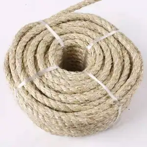 Three - strand braided sisal rope made of natural sisal fiber abrasion-resistant decorative sword hemp rope
