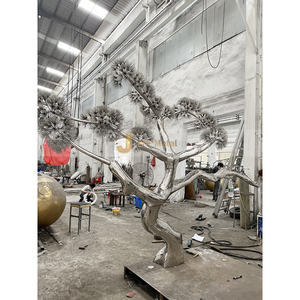 M122 Art Deco Acero inoxidable silueta humana escultura impermeable al aire libre Plaza arte - Product Image 5