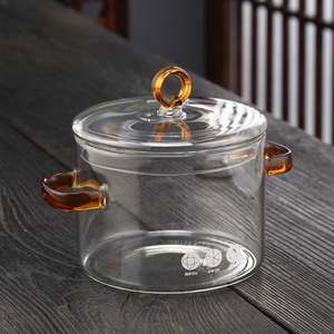 Marmite en verre borosilicate de haute qualité, grande capacité, transparente, pour cuisinière électrique et vitrocéramique, pour soupes et bouillons, vente en gros - Product Image 2