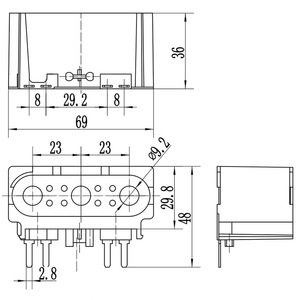 Válvula Solenoide Eric Automotive Coil HS314 SK3518850 69x48x36mm DC24V DC12V OEM Hecho a Medida - Product Image 1