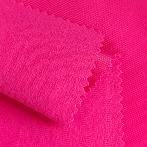 Nhà Máy Chất Lượng Cao Bán Buôn Đồng Bằng Nhuộm Một Bên Chải 100% Polyester Tricot Siêu <span class=keywords><strong>Poly</strong></span> Lông Cừu Vải - Product Image 6