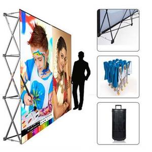 Màu sắc thương mại công bằng gấp in logo lễ kỷ niệm quy mô lớn quảng cáo bài giảng hình vòng cung S hình nền hiển thị đứng - Product Image 1