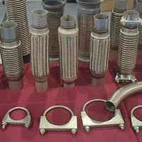 أنبوب عادم مرن من الفولاذ المقاوم للصدأ 1.5 2 2.5 3 3.5 بوصة مقاوم للتآكل لنظام العادم في السيارات