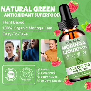 Complément alimentaire liquide de moringa pur, biologique et végétalien, 30 ml, marque privée, soutient la santé immunitaire, nourrit la peau et les cheveux - Product Image 5