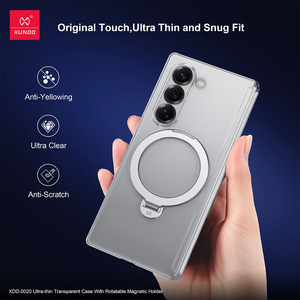 <span class=keywords><strong>XUNDD</strong></span> เคสโทรศัพท์ Samsung Galaxy Z แบบพับ7ได้หรูหราพร้อม ° กระจกแม่เหล็กปรับขาตั้งได้สำหรับปกหลังพับได้5 6 - Product Image 5