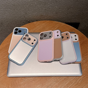เคสโทรศัพท์กระจกเลนส์ AG สีนีออนสดใสสำหรับ iPhone 18 17 16 15 14 Pro Max กรอบกล้องแบบดั้งเดิม ฝาหลังไล่เฉดสี Dopa mine รุ่นใหม่ - Product Image 3