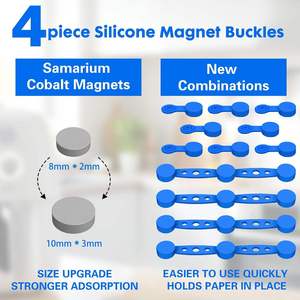 Clip Magnetiche in Silicone Resistenti al Calore per Carta da Forno per <span class=keywords><strong>Friggitrice</strong></span> <span class=keywords><strong>ad</strong></span> <span class=keywords><strong>Aria</strong></span>, Previene Bruciature, <span class=keywords><strong>Accessori</strong></span> per <span class=keywords><strong>Friggitrice</strong></span> <span class=keywords><strong>ad</strong></span> <span class=keywords><strong>Aria</strong></span> - Product Image 4