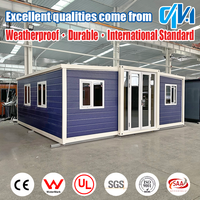 Maison Modulaire Préfabriquée en Acier de 40 pieds ou 20 pieds, Extensible, avec Salle de Bain, Villa Préfabriquée, Maison Mobile, Prête à l'Emploi