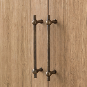 Schrankgriffe aus massivem H59-Messing, antike Bronze, französischer Stil, T-förmige Schubladengriffe, verschiedene Größen für Möbelbeschläge - Product Image 1