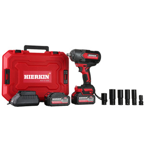 Hierkin Chuyên Nghiệp Không Dây Công Cụ Nhiệm Vụ Nặng Nề Điện Cờ Lê Ổ Cắm Cờ Lê Công Nghiệp DIY Cấp Pin Trường Hợp Tác Động Cờ Lê - Product Image 3