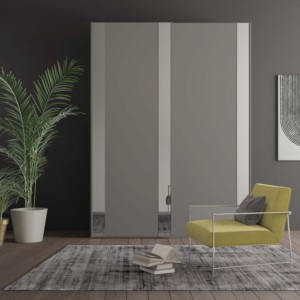 Armadio Modulare RIGO CM 181X58 H. 247 Specchio Fumé e Antinebbia - Product Image 1