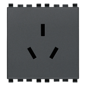SICURY 2P+T 10A ปลั๊กไฟจีน สีเทา 5.1x4.3x5.3 ซม. - Product Image 1