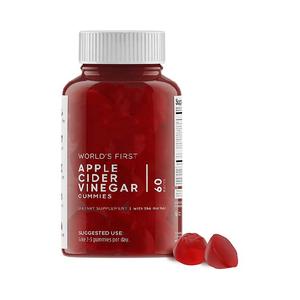 Vinagre de sidra orgánico, Gummy gomitas de vitamina, venta al por mayor, <span class=keywords><strong>Amazon</strong></span>, <span class=keywords><strong>2022</strong></span>, 60 unidades - Product Image 1