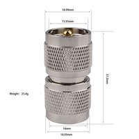Connecteur coaxial RF N vers UHF, adaptateur N-Type mâle vers femelle vers UHF mâle vers femelle, matériau laiton, connecteur RF 50 ampères