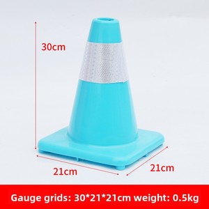 PVC反射型トラフィックコーンバケット駐車場スクエアコーンパイル障害物アイスクリームバケットロードコーン交通警告 - Product Image 6