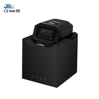 Escáner de Códigos QR Portátil JR HC-Z38W con Bluetooth, Base de Carga, Mini Lector de Códigos de Barras de Bolsillo con Anillo, Interfaz USB