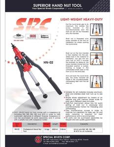 Rivettatrice Manuale Professionale per Dadi Ciechi SRC, Utensili da Fabbrica Cinese all'Ingrosso - Product Image 2