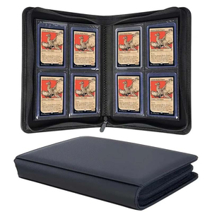 YY Álbum Negro 4 Bolsillos con Cremallera Gran Capacidad Portátil - Product Image 1