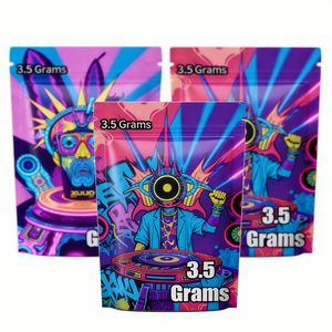 Bolsas de Papel de Aluminio y Poliéster con Logotipo Personalizado, Impresas, con Cierre Hermético, Resistentes al Olor, de 3.5g, 100 Unidades - Product Image 4