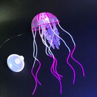 Décoration d'aquarium marin Méduses pour décors d'aquarium Accessoires lumineux Plantes aquatiques pour aquariums naturels et bols à poissons