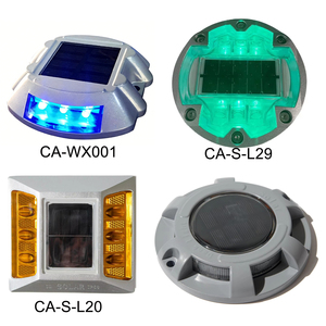 Luz de Advertencia LED para Tráfico, Seguridad Vial, Luz Solar LED Tipo Ojo de Gato, Empotrada, para Carreteras - Product Image 6