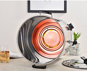Commercial Hotel Catering Stainless Steel Electric Water Boiler Round Dispenser <strong>for</strong> Milk <strong>Tea</strong> Coffee <strong>for</strong> Kettles and <strong>Urns</strong> - Product Image 6