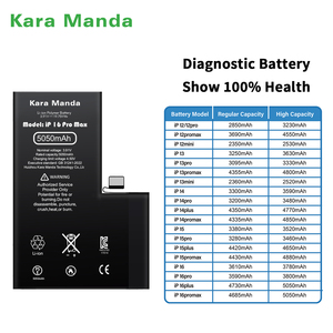 Batterie de remplacement OEM Kara Manda avec nouvelle puce TI, diagnostic de l'état de la batterie 100% visible pour iPhone 16 Pro Max - Product Image 1