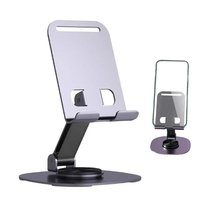 360 °   Soporte Plegable de Aleación para Accesorios de Teléfono Móvil, Soporte de Escritorio para Reloj