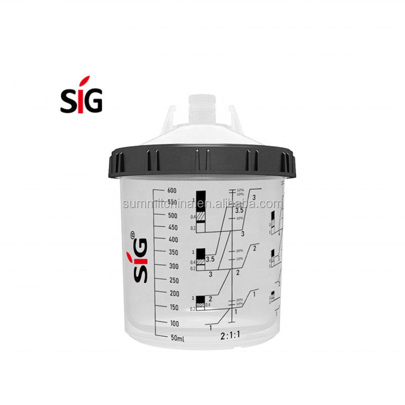 Оптовая продажа, стаканчик для Смешивания Краски PPS с зажимами, стаканчики для Смешивания Краски pps для автомобиля