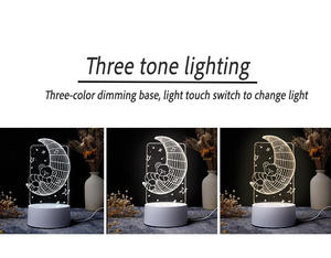 2025 3D ночной свет индивидуальные рождественские и новогодние подарочные наборы, USB, подходит для свадеб, дней рождения и различных праздников. - Product Image 5