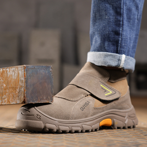 Chaussures <span class=keywords><strong>de</strong></span> sécurité anti-brûlure <span class=keywords><strong>de</strong></span> haute qualité pour soudeurs, chaussures <span class=keywords><strong>de</strong></span> travail anti-écrasement et anti-perforation pour hommes, chaussures industrielles pour hommes avec fermeture auto-agrippante - Product Image 4