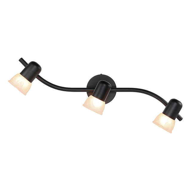 ETL Custom Glass Shade Ceiling Mounted Track Lighting Flexible Commercial Track Lights for Shops