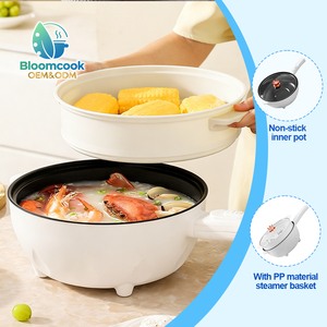 2025 Bloomcook OEM 热锅保温器套装大号炊具快速加热不粘迷你便携式电火锅 - Product Image 6