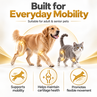 Formule Avancée pour Articulations d'Animaux de Compagnie : Gel Soin des Hanches et Articulations avec Acide Hyaluronique, MSM et Glucosamine pour Chiens et Chats Actifs