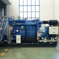 Groupe électrogène au gaz naturel triphasé 500 kW, générateur à double fréquence 625 kVA 50/60 Hz, moteur YC6C935N-D30 pour banque et hôpital