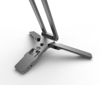 Support magnétique universel à 360 degrés, support de tablette et de téléphone pliable réglable en aluminium