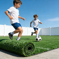 Gazon artificiel en patchwork vert haute densité de 30 cm, dalles de gazon interverrouillables pour terrasse, gazon artificiel pour terrain de football en extérieur