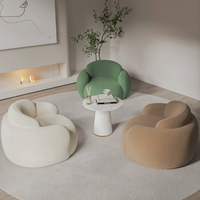 Fauteuil individuel moderne en tissu, chaise longue paresseuse pour salon, bureau à domicile, balcon, réception, salle de réunion, bar, ensemble de meubles