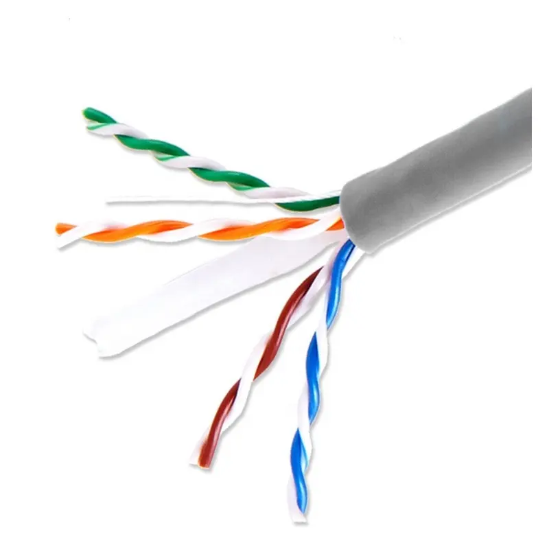 Cable Lan cat6 de 305 metros por rollo, rollo de cable lan de red rj 45, 1000 pies