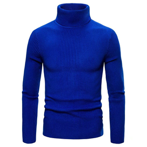 Pull tricoté slim à <span class=keywords><strong>col</strong></span> <span class=keywords><strong>roulé</strong></span> pour <span class=keywords><strong>homme</strong></span>, manches longues, style décontracté, collection automne, accepte les commandes personnalisées - Product Image 5