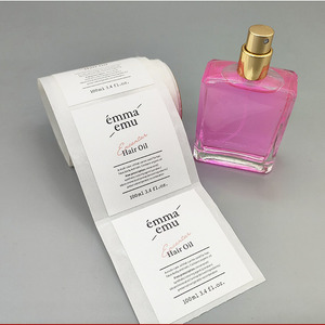 Fabrictextile sticker tự dính vải cotton Ribbon nhãn cho chai nước hoa - Product Image 6