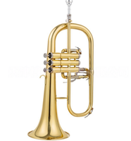 B-flat Tone Flugelhorn Brass Musical Instrument Adult Band Accompaniment Instrument Professional Performance Use Gifts