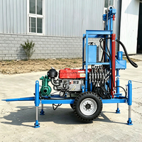Foreuse portable pour puits d'eau, équipement de forage profond de 200 m, positionnement de pénétration dans la roche, foreuse de puits profonds