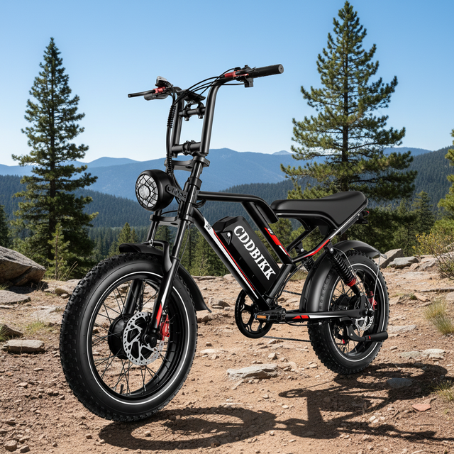 Factory Direct Electric Bicycle 50KM/H Front Rear Suspension 48V 1000W Integrated Battery Rear Hub Motor Fat Tire Cheap Option