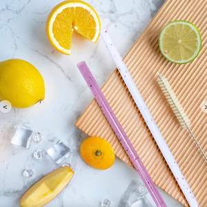 Pailles à boire en silicone réutilisables de qualité alimentaire 2 brosses de nettoyage écologiques pour gobelets de 30oz Service de coupe RTIC <span class=keywords><strong>Yeti</strong></span> Ozark - Product Image 6